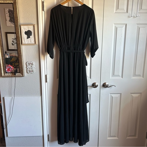 Baltic Born black 3/4 sleeve Rebecca maxi dress - Picture 7 of 9